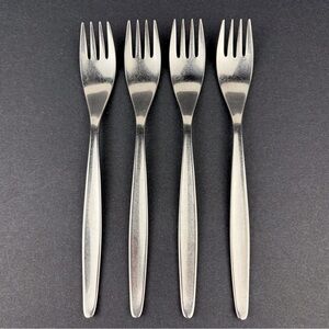 WMF Cromargan LAUREL Stainless Dinner Forks Lot of Four, 7 5/8 in Germany